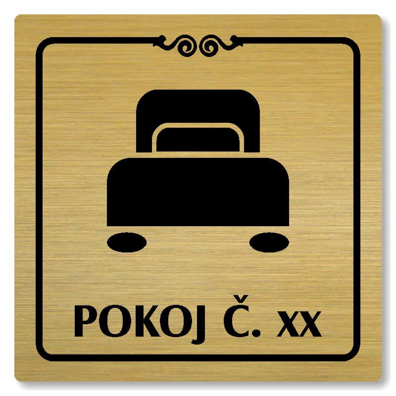 Pokoj, 118x118mm, zlatá, Texas